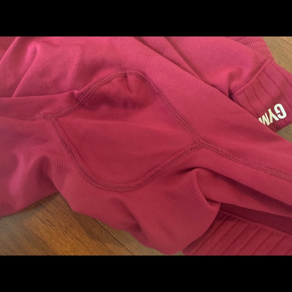 Gymshark Energy Seamless Crop - Burgandy/Red - Picture 3 of 3